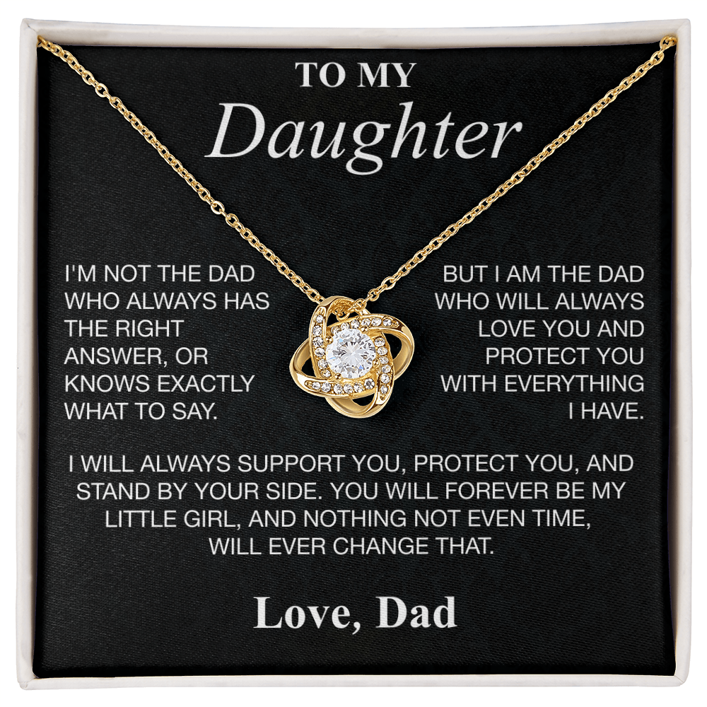To My Daughter, Love Dad Necklace