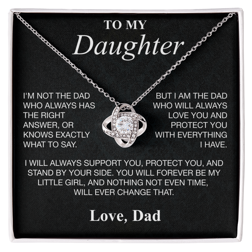 To My Daughter, Love Dad Necklace