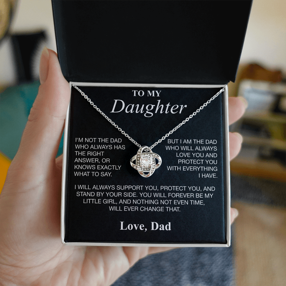 To My Daughter, Love Dad Necklace