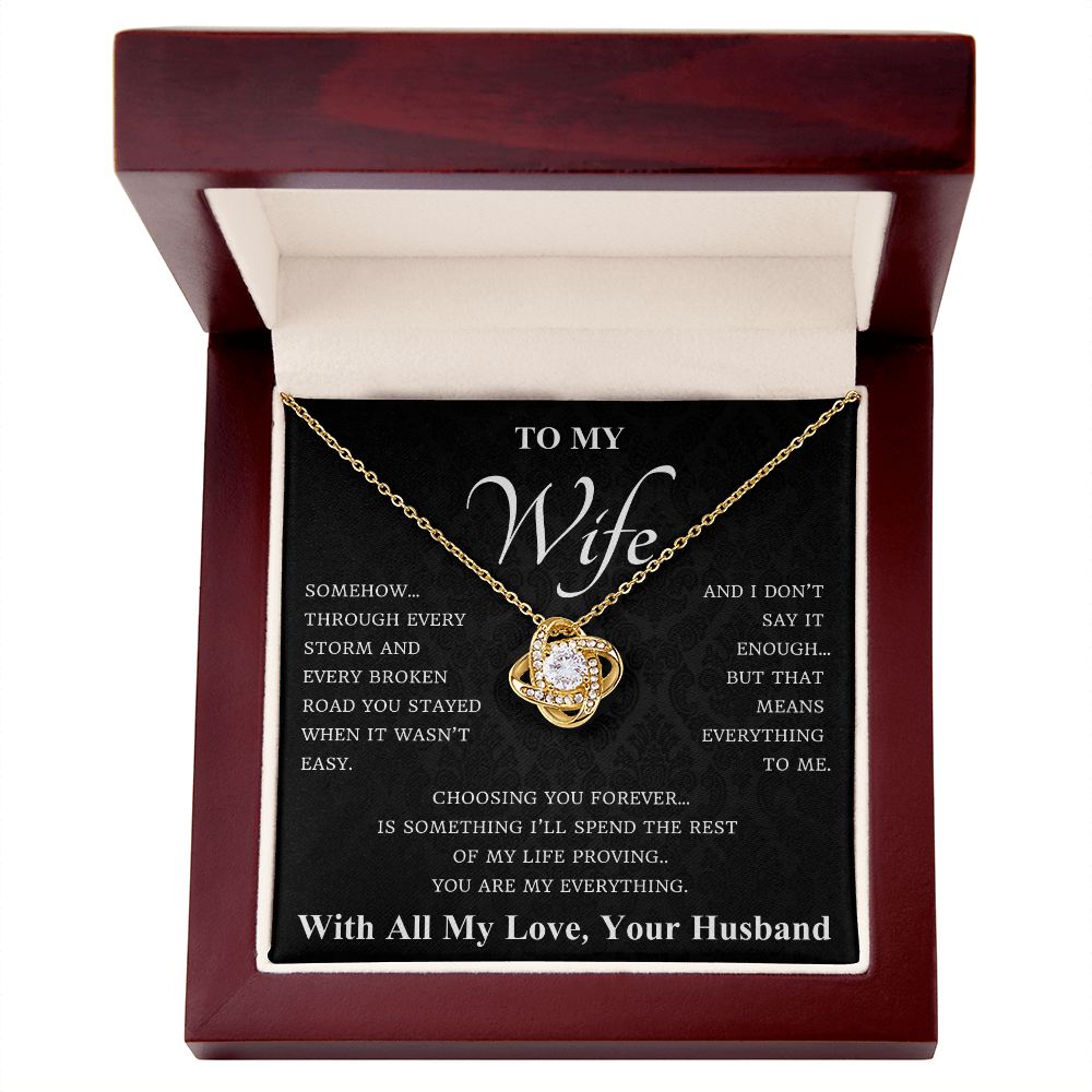 To My Wife – Gratitude Necklace Gift Set