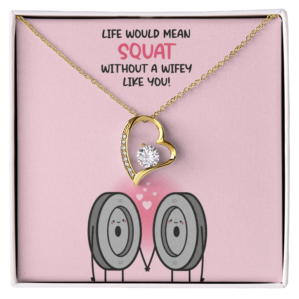 Life Without Squat Necklace