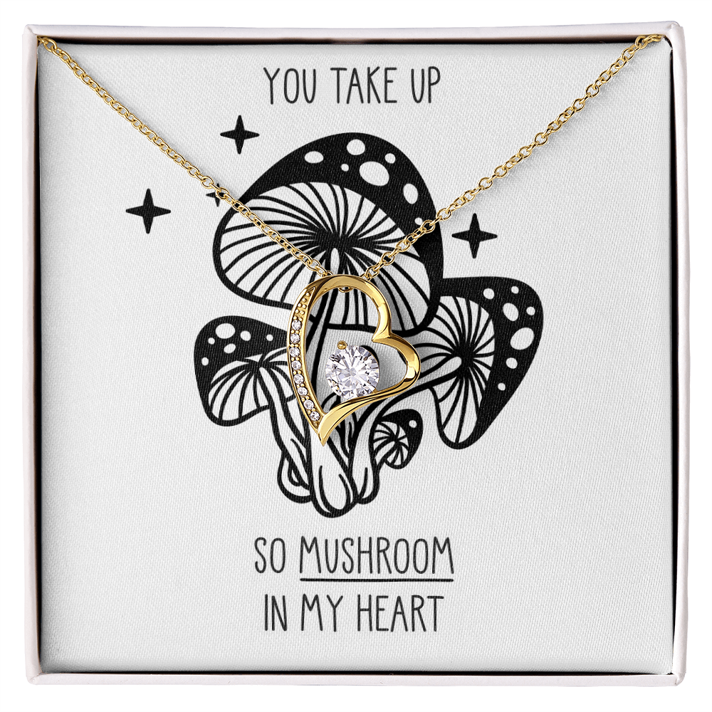 Mushroom In My Heart Necklace