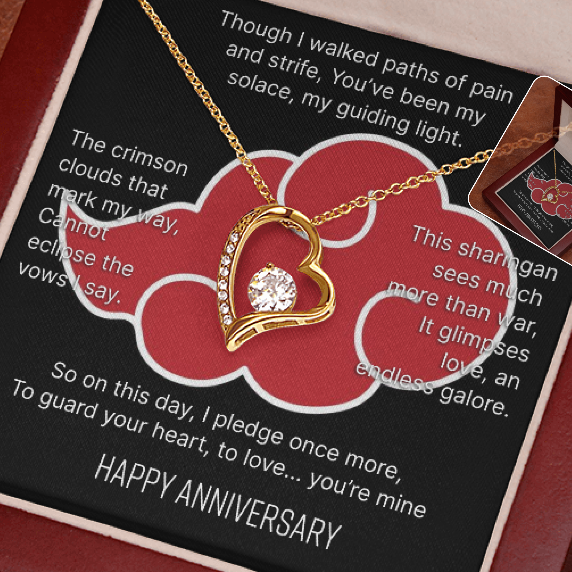 Akatsuki Crimson Cloud Anniversary Necklace