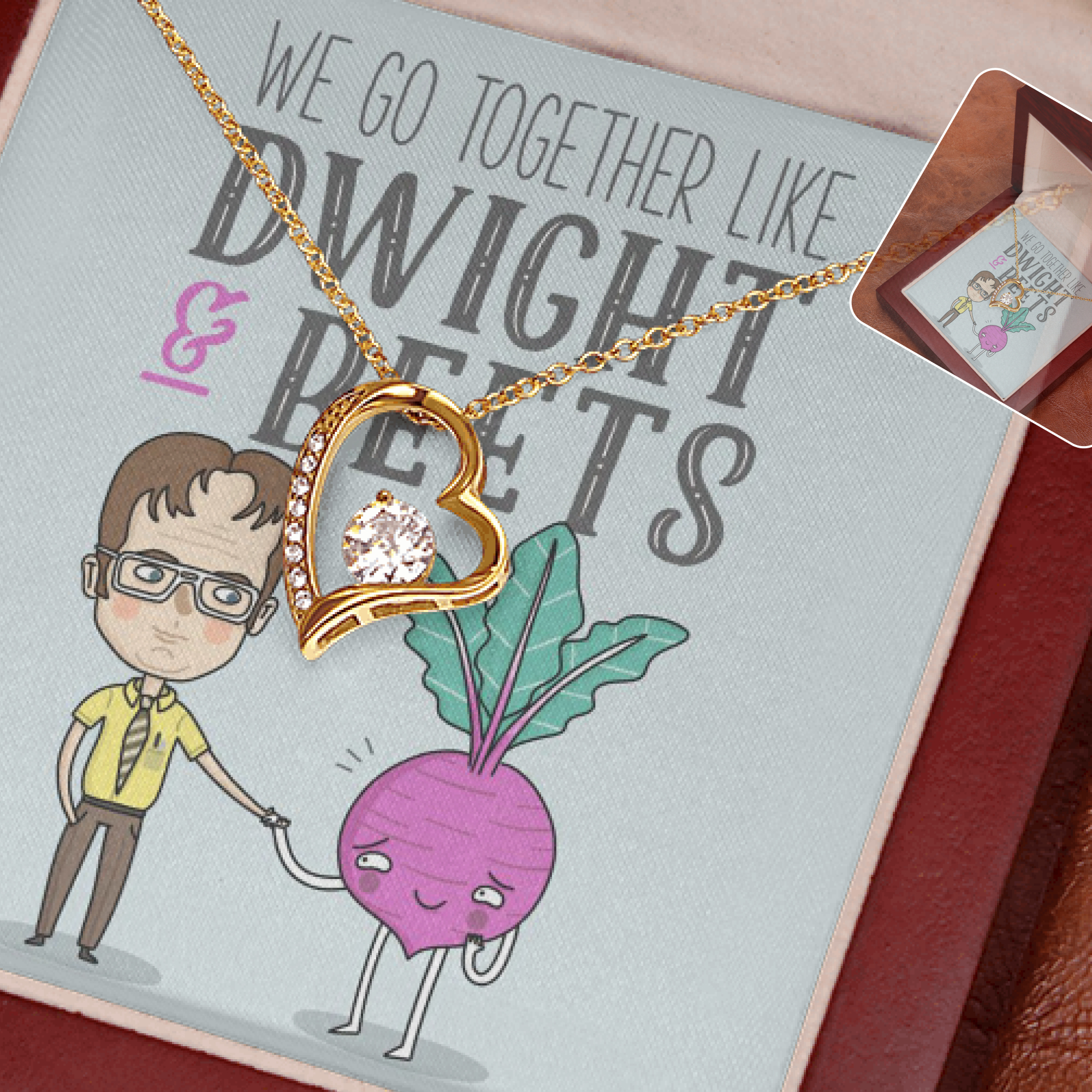 Dwight's Beets Necklace