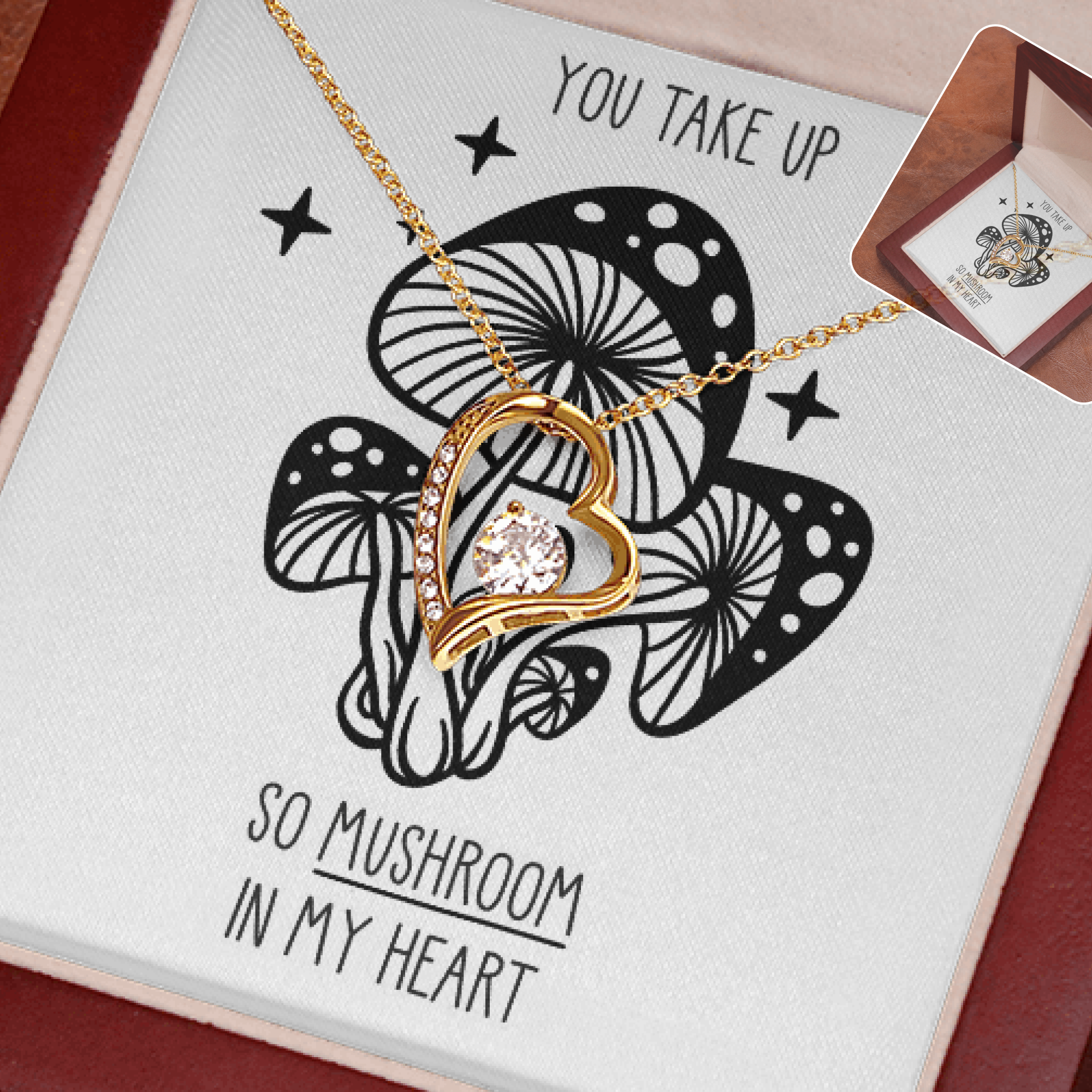 Mushroom In My Heart Necklace