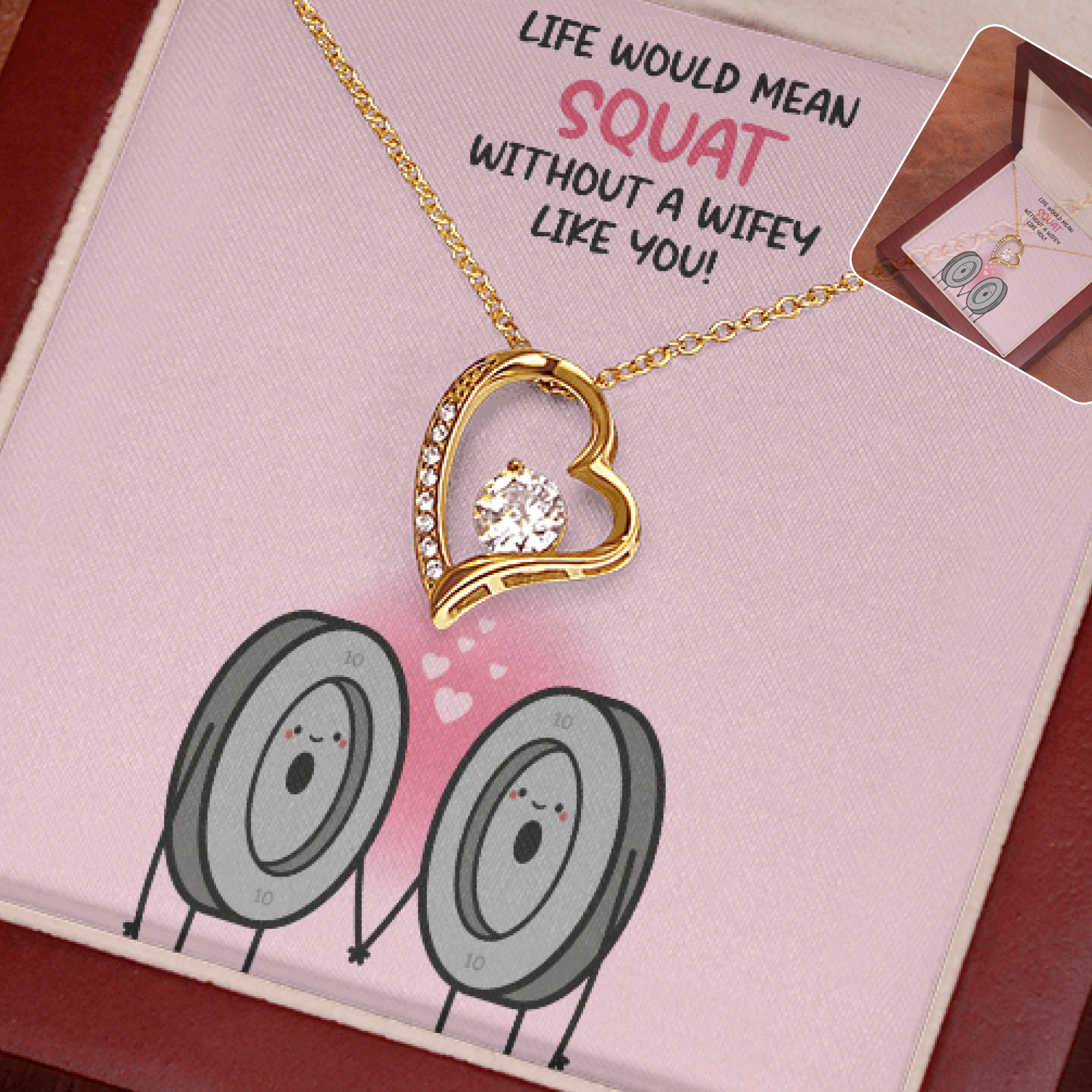 Life Without Squat Necklace