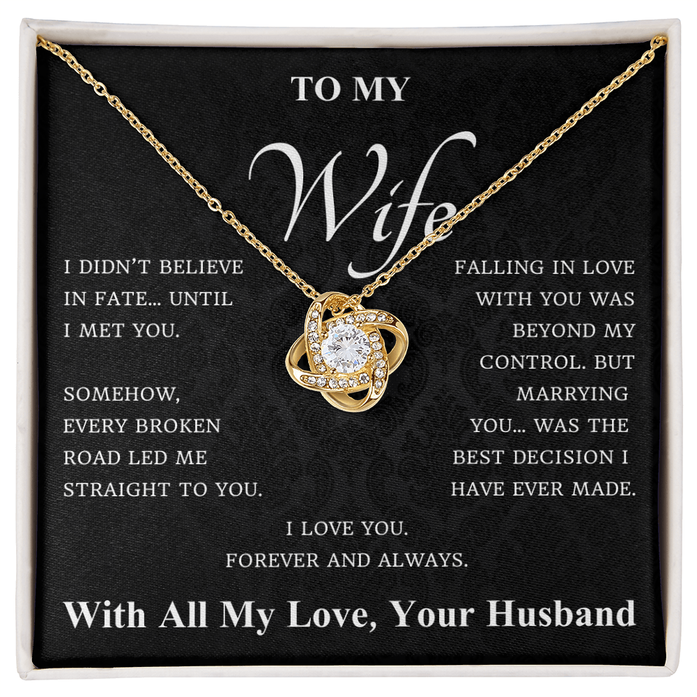 To My Wife – Fate Brought Me to You Necklace