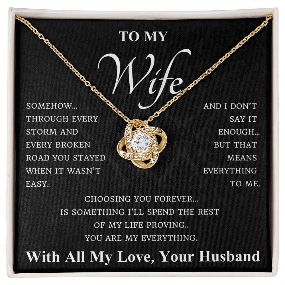 To My Wife – Gratitude Necklace Gift Set