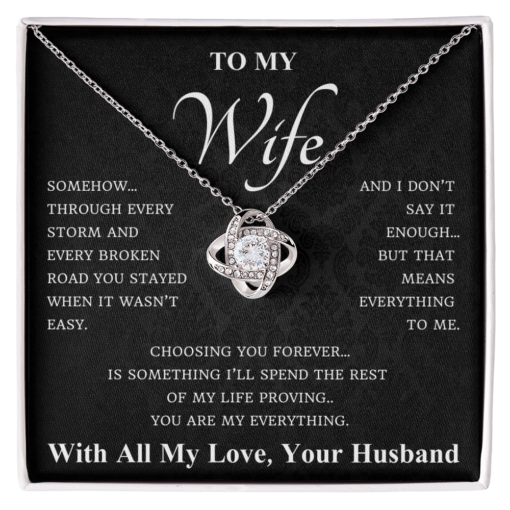 To My Wife – Gratitude Necklace Gift Set