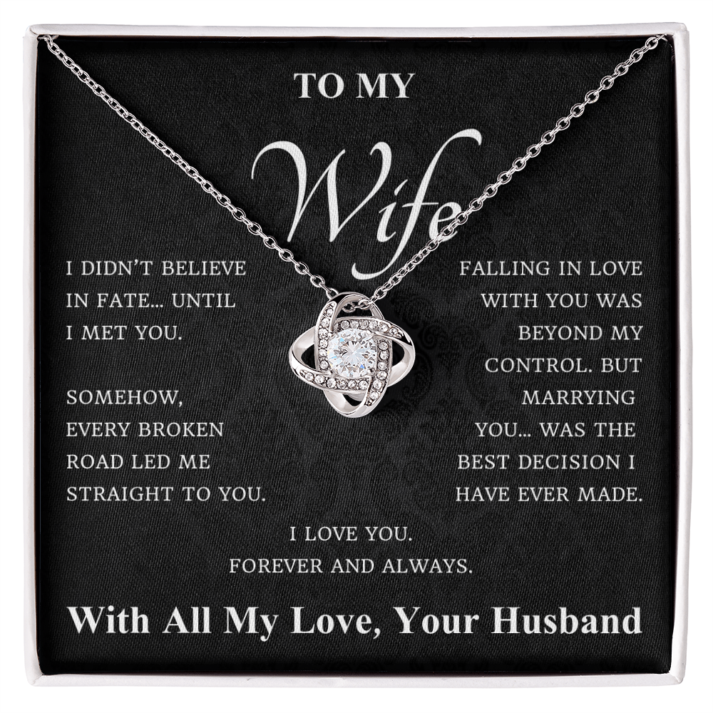 To My Wife – Fate Brought Me to You Necklace