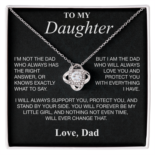 To My Daughter, Love Dad Necklace