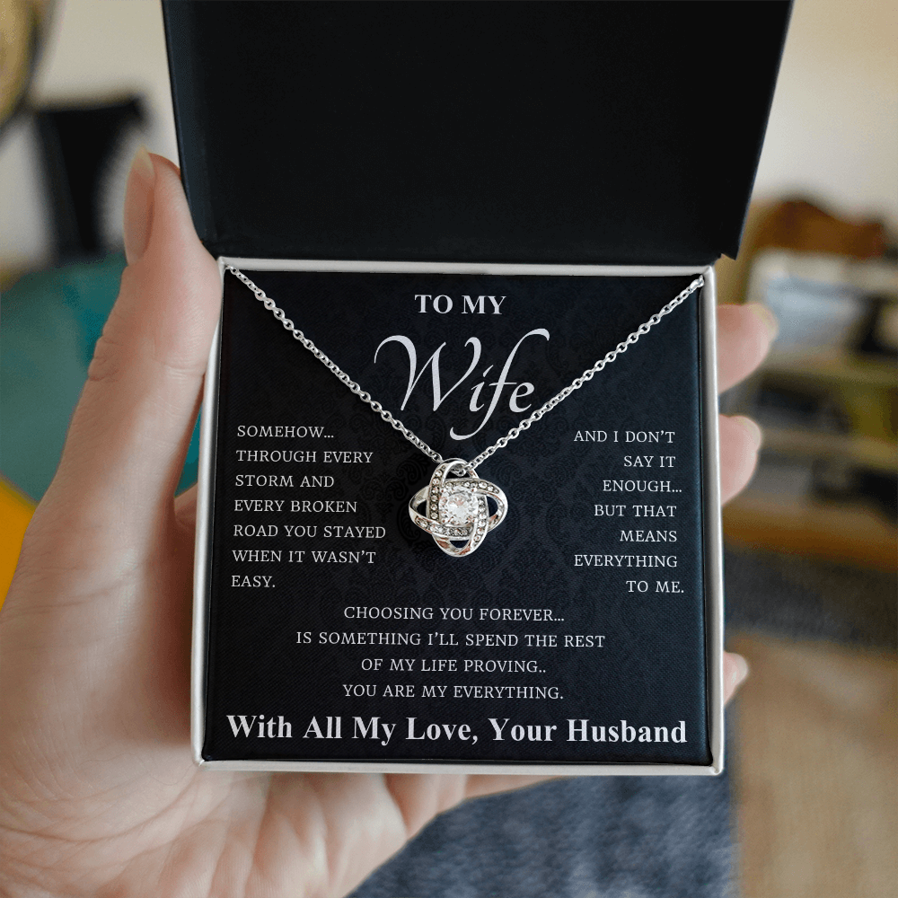 To My Wife – Gratitude Necklace Gift Set