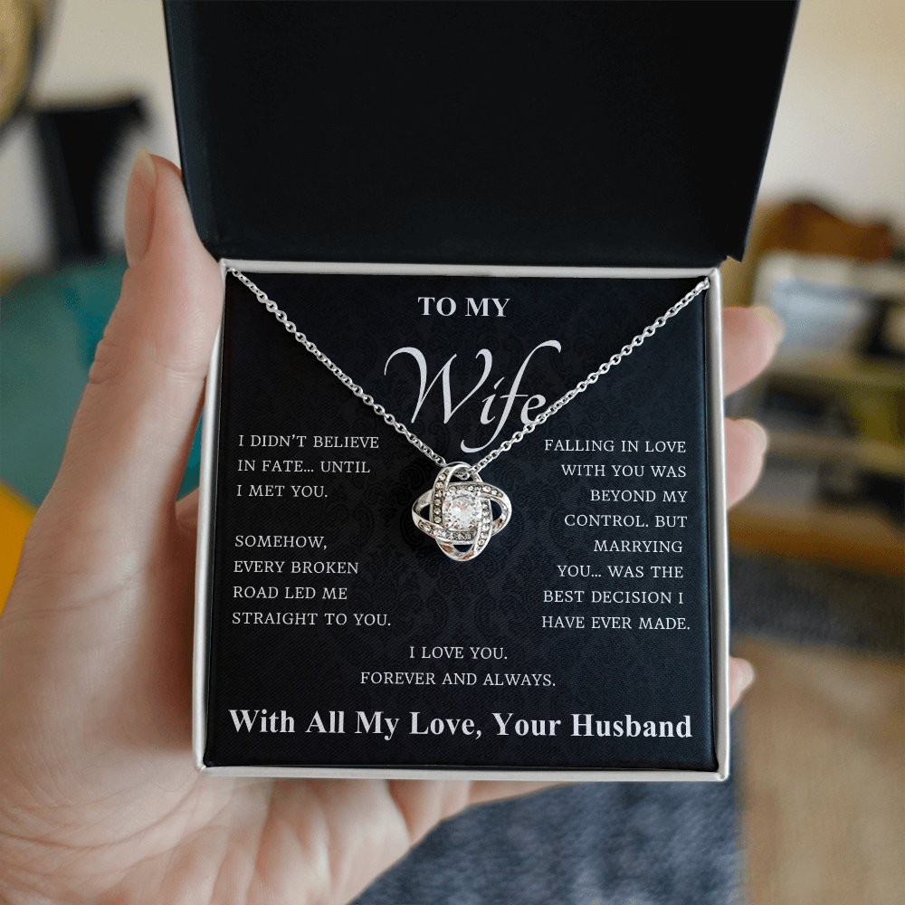To My Wife – Fate Brought Me to You Necklace