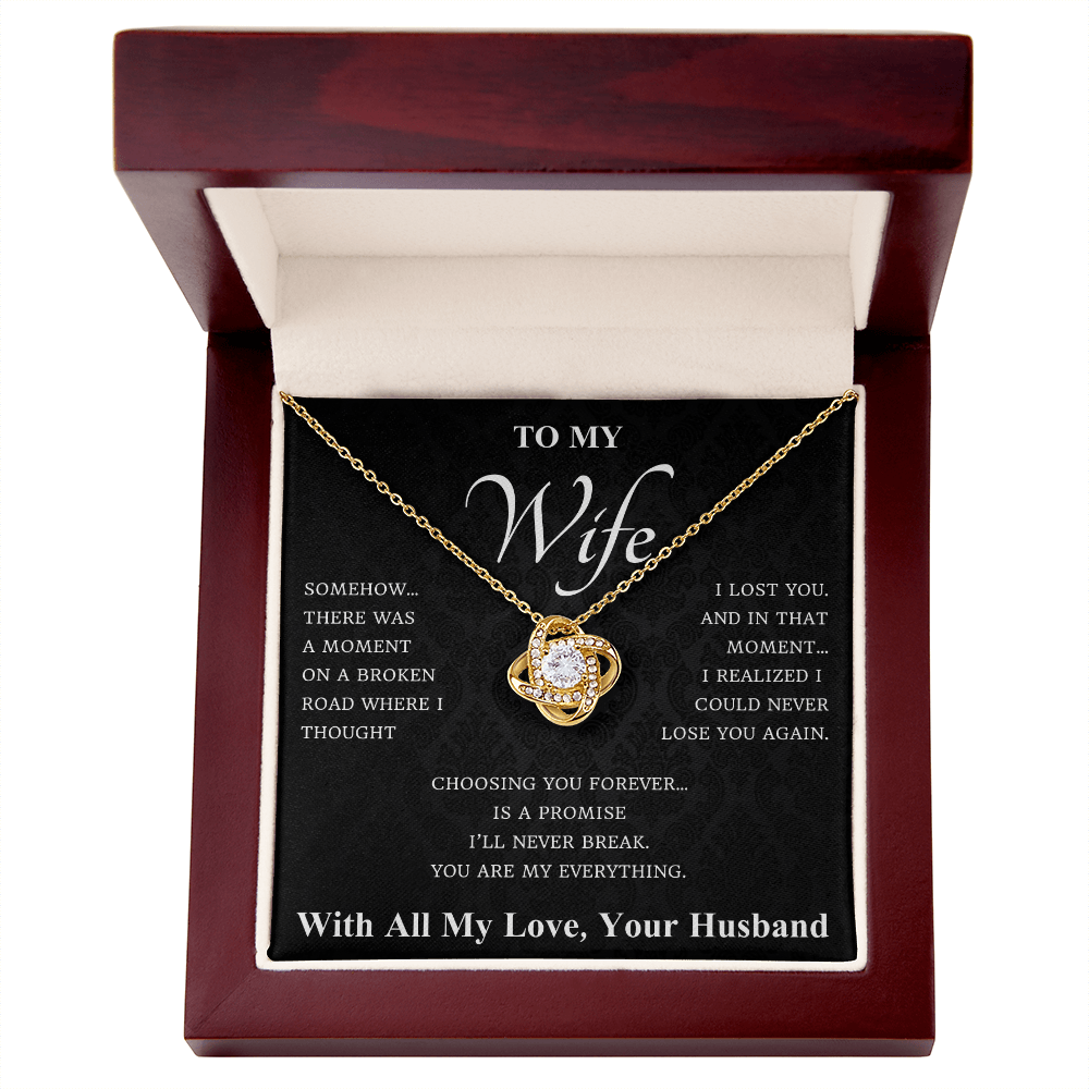 To My Wife – Almost Lost You Necklace Gift Set