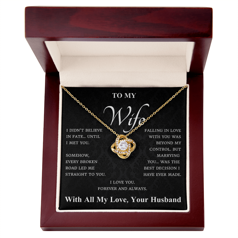 To My Wife – Fate Brought Me to You Necklace
