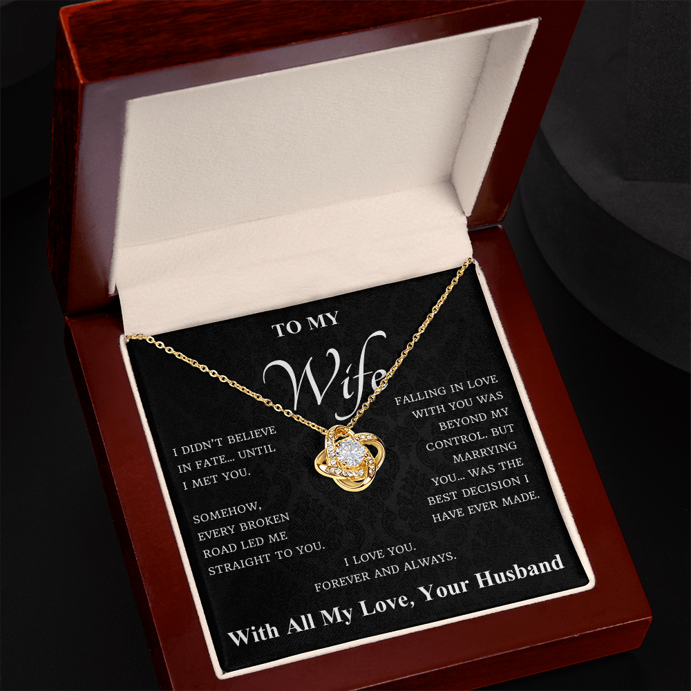 To My Wife – Fate Brought Me to You Necklace