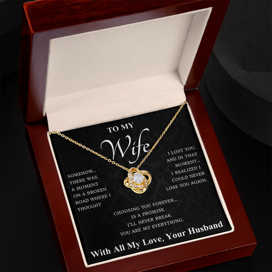 To My Wife – Almost Lost You Necklace Gift Set
